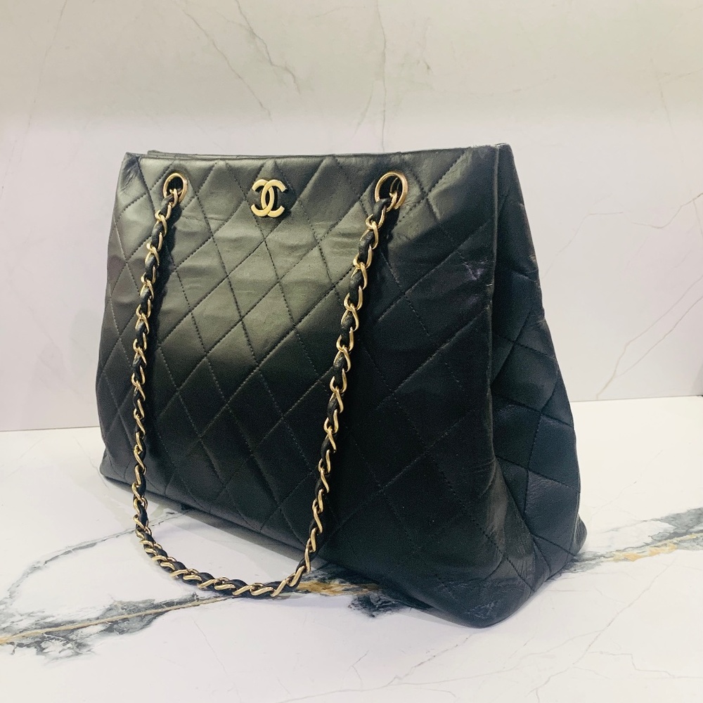 CHANEL Matelasse Lambskin Chain Shoulder Tote - Picture 2 of 10